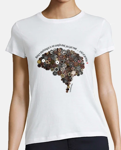 Tee-shirt machine à cerveau psychologique, t-shirt femme.
