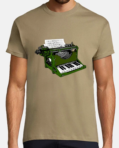 Tee-shirt machine à écrire musicale