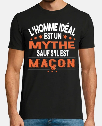 Tee-shirt Maçon Maçonnerie Bâtiment Ciment Métier
