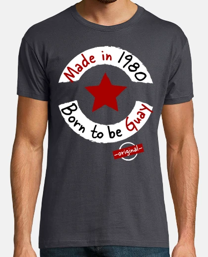 T-shirt mad e nel 1980 born per essere cool