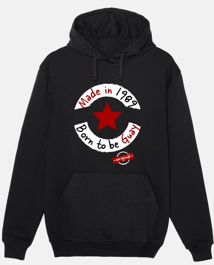 Hoodie made in 1989 born to be cool