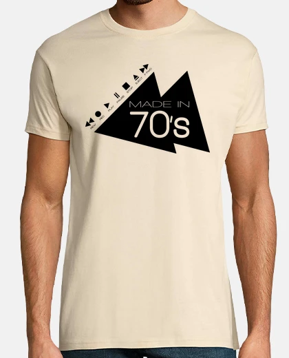 Camiseta MADE IN 70's -black-