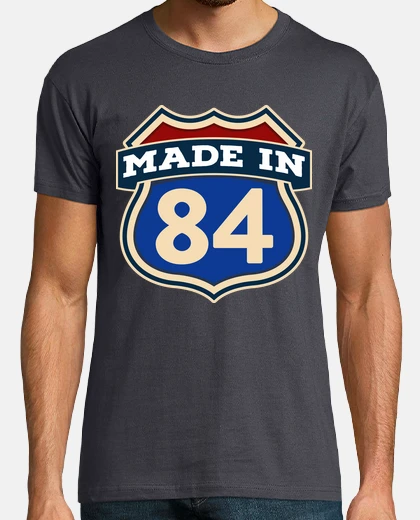 T-shirt made in 84 born in 1984 sign usa gift birthday