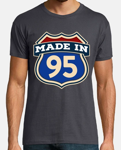 T-shirt made in 95 born in 1995 sign usa gift birthday