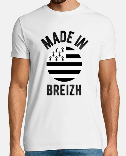T-shirt made in breizh breton bandiera bretagna