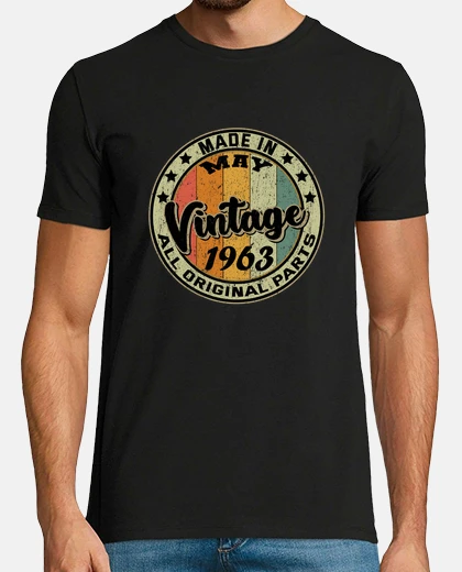T-shirt Made In May Vintage 1963 All Original Parts