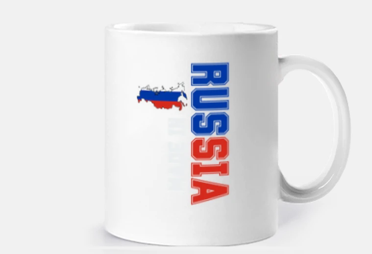 Cup made in russia