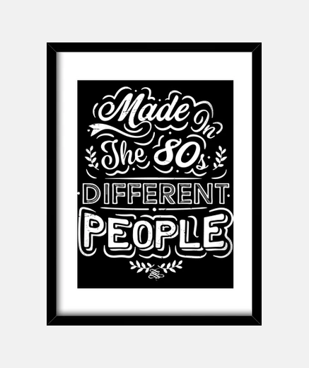 Framed made in the 80s different people