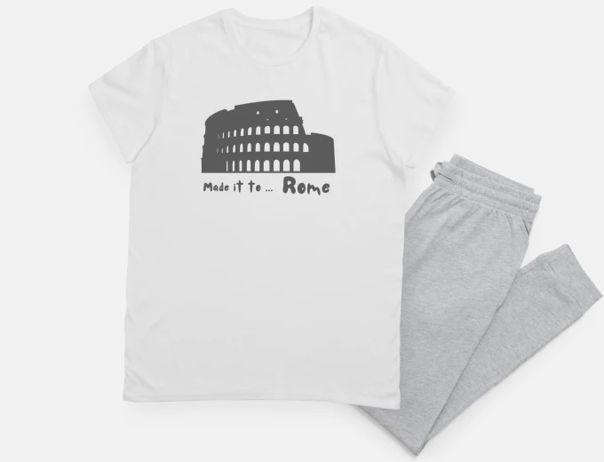 Pyjama Made it to Rome Aviation Travel Lover