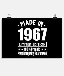 made in 1967 vintage retro limited