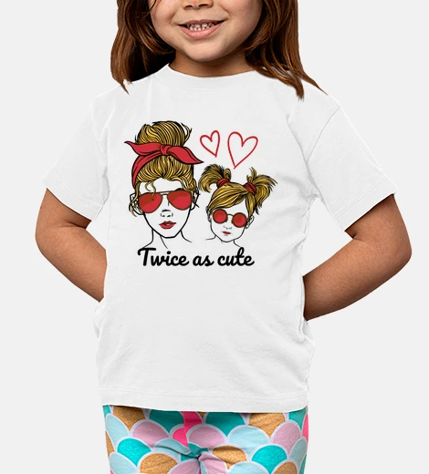 Ropa madre joven y su linda hija mamá moom mam mama