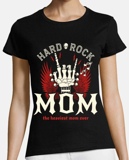 Camiseta madre rock vintage mamá rockero