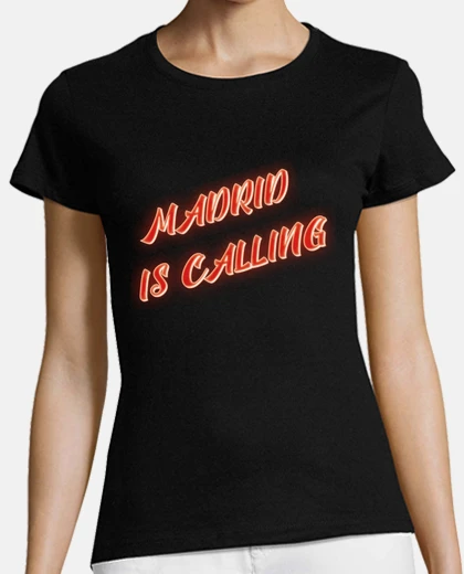 Tee-shirt Madrid m appelle pour y vivre col en V 