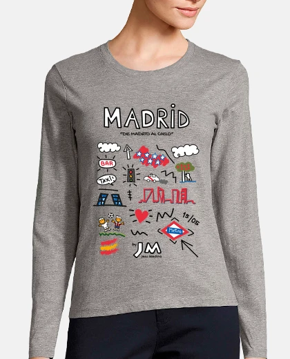 Tee-shirt madrid (texte noir) - jesu medina