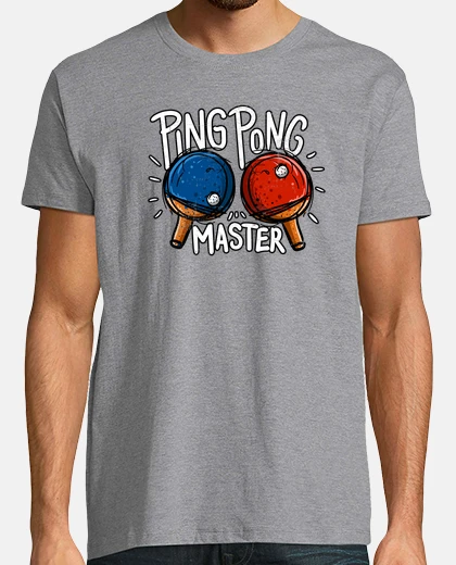 T-shirt maestro di ping pong tennis da tavolo