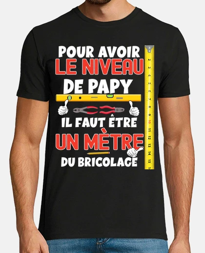 Camiseta maestro manitas abuelo excelente nivel
