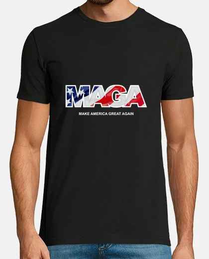 Camiseta MAGA - Make America Great Again - Negro