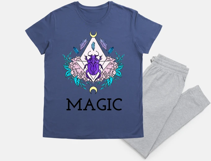 Pajama magical moon beetle - esoteric magic