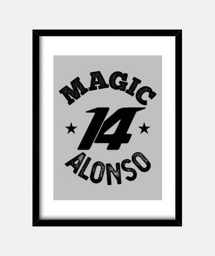 Cadre magie alonso 14 f1