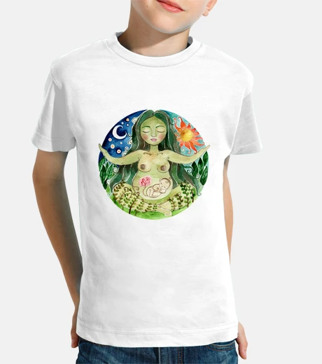 Abbigliamento maglia manica corta mamma terra