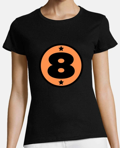 T-shirt maglia sportiva numero 8 età