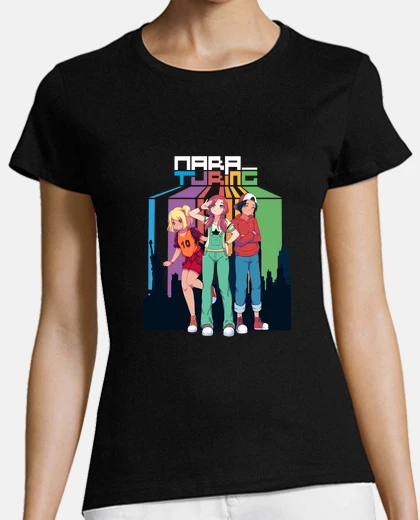T-shirt maglietta a manica corta da donna di mara turing. il risveglio delle los hacker