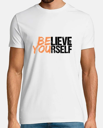 T-shirt maglietta da uomo credi in te stesso