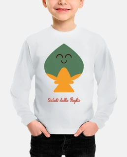 Maglietta bambini maniche lunghe unisex con Pumo