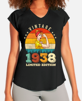 T-shirt 85 anni vintage 85° compleanno donne