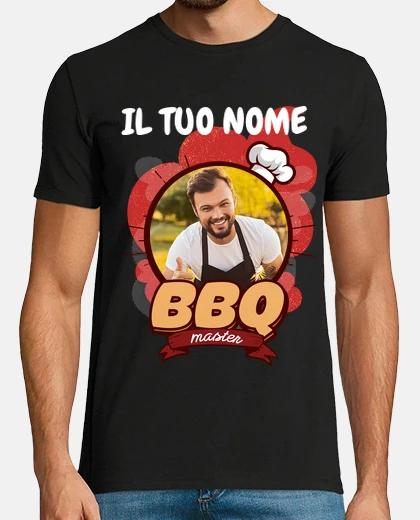 magliette bbq master con foto personalizzabile
