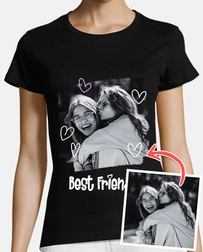 magliette best friends con foto personalizzabile