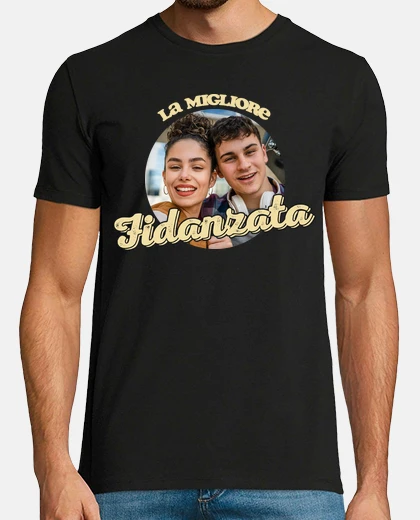 magliette la migliore fidanzata con foto personalizzabile