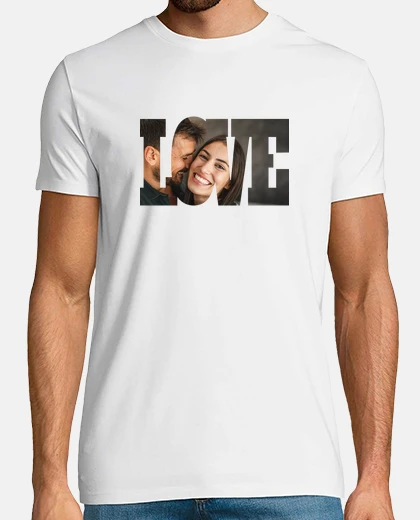 magliette love con foto personalizzabile
