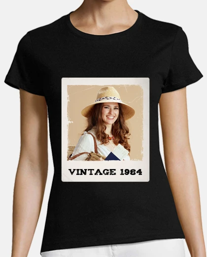 magliette polaroid vintage con foto personalizzabile