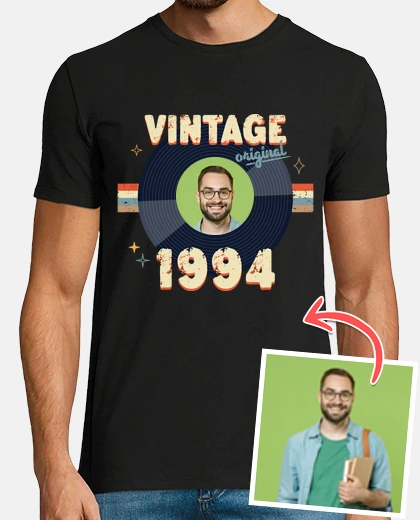 T-shirt magliette vintage 1994 con foto personalizzabilele