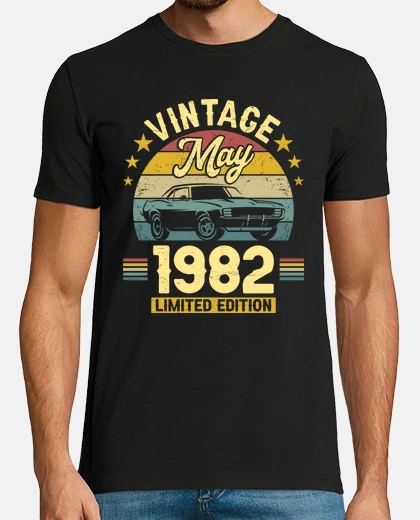 Tee-shirt Mai 1982 Millésime, 40 Ans Anniversaire
