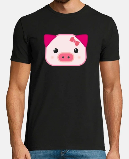 T-shirt maiale carino