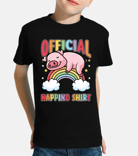 Abbigliamento maialino addormentato maiale arcobaleno