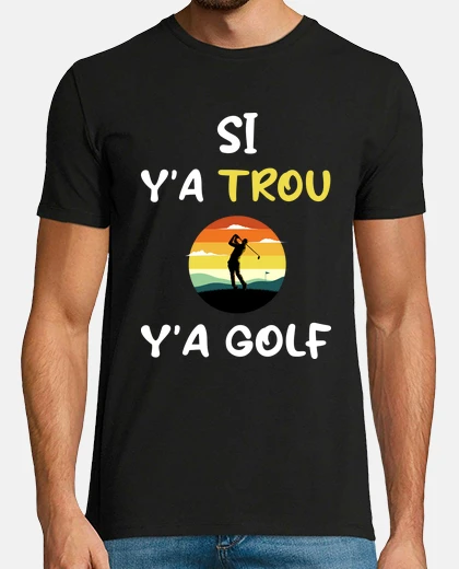 Tee-shirt Maillot golfeur homme cadeau humour