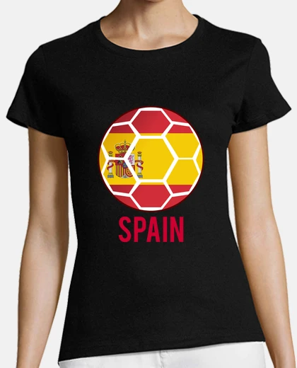 Tee-shirt maillot supporter femme de l  équipe d Espagne