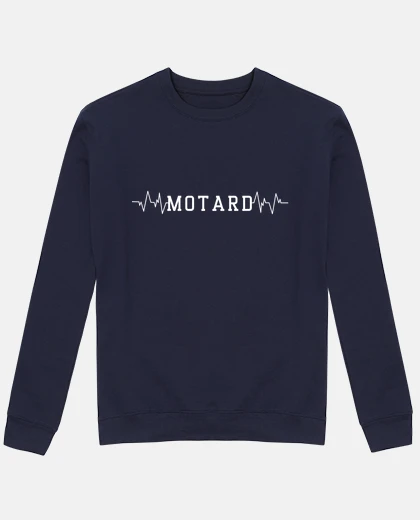 Sweat maillot unisexe motard lletres blanques