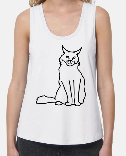 Tee-shirt maine coon cat