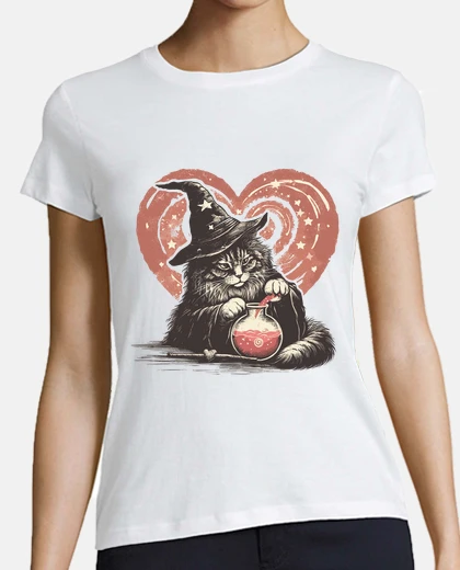 Tee-shirt Maine Coon sorcier de love