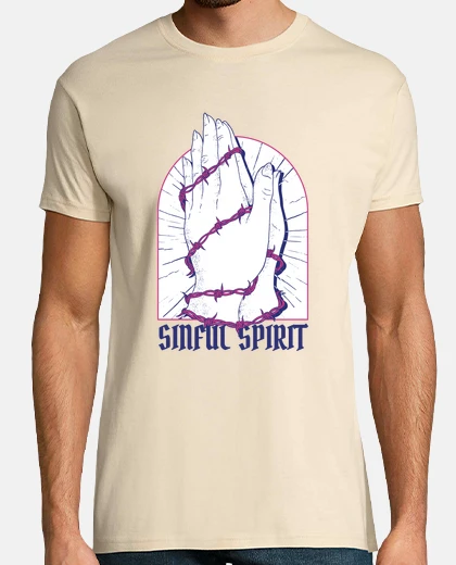 Tee-shirt mains du péché , esprit pécheur, rave partie , 