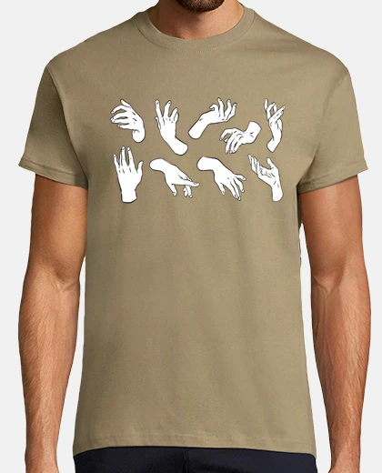 Tee-shirt mains jeu de main marionnettes club