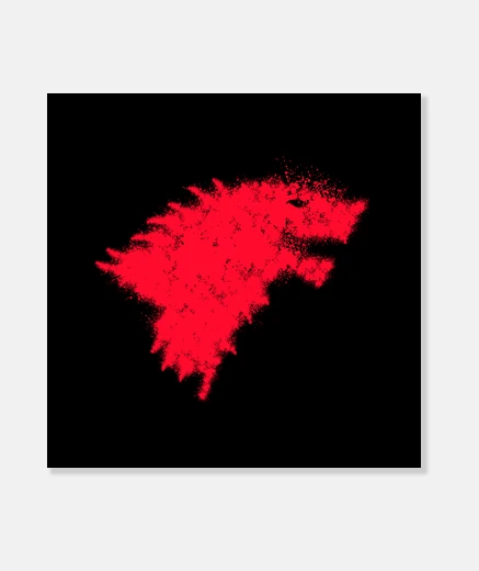 Tableau maison stark. game of thrones