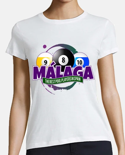 T-shirt málaga piscina ragazza