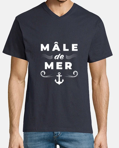 Tee-shirt Mâle de mer - message humour marin