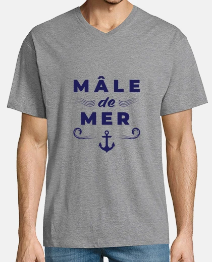 Tee-shirt Mâle de mer - message humour marin
