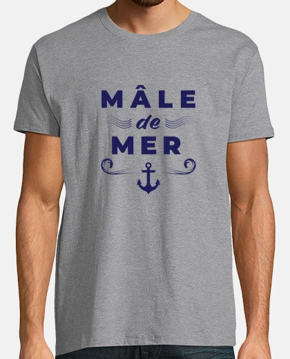 Tee-shirt Mâle de mer - message humour marin
